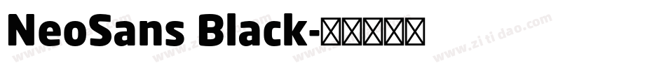 NeoSans Black字体转换
